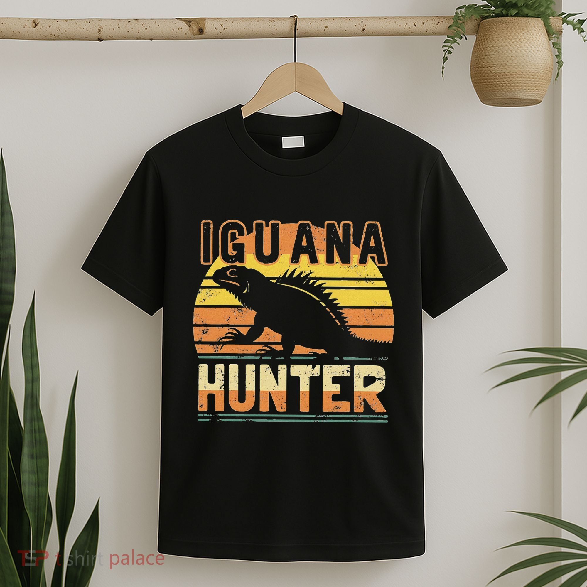 Retro Iguana Hunter T-Shirt
