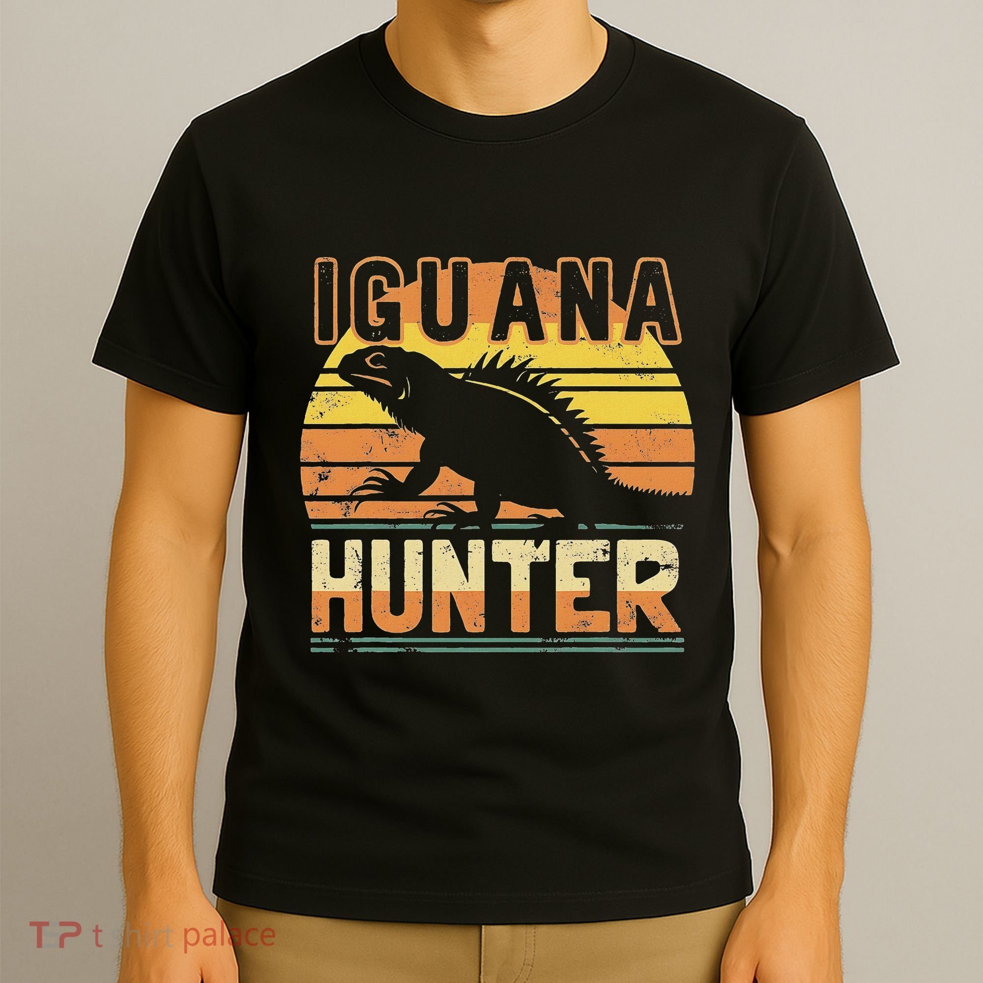 Retro Iguana Hunter T-Shirt
