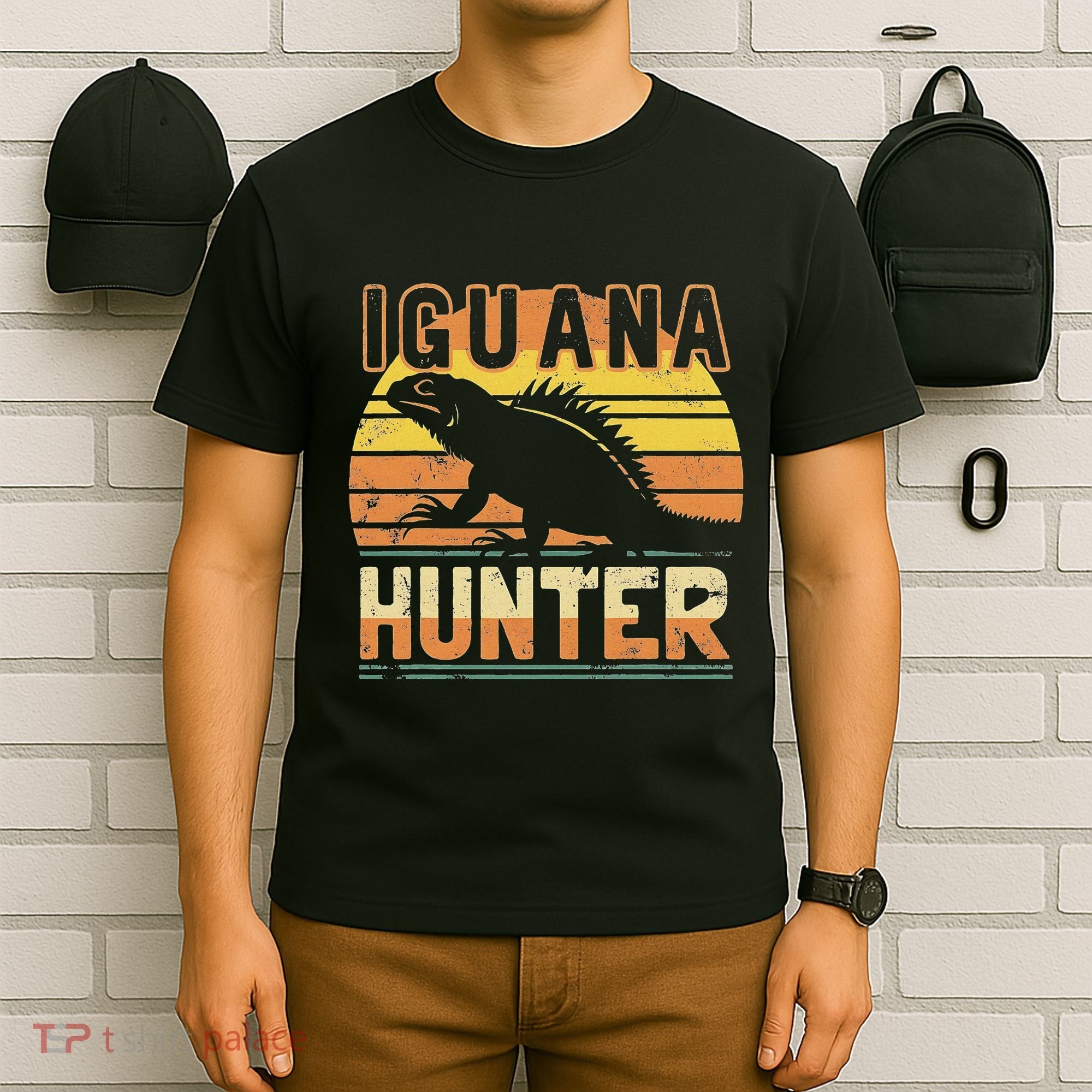 Retro Iguana Hunter T-Shirt