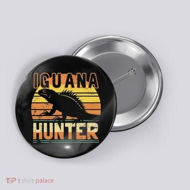 Retro Iguana Hunter Button