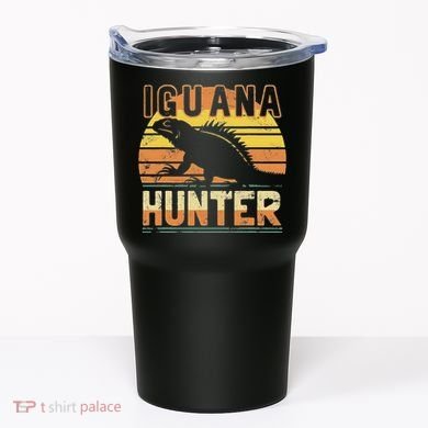 Retro Iguana Hunter Tumbler