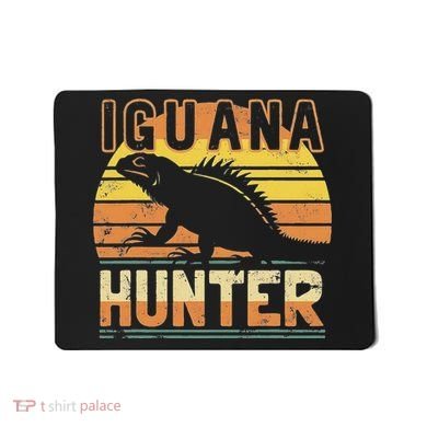 Retro Iguana Hunter Mousepad