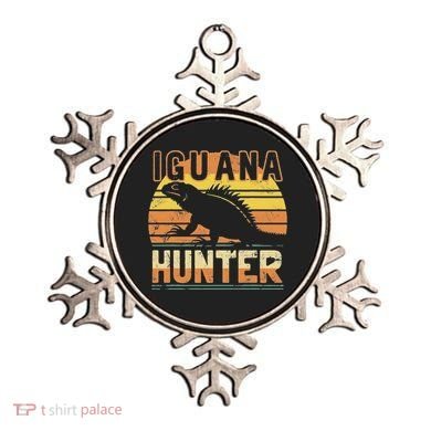 Retro Iguana Hunter Ornament