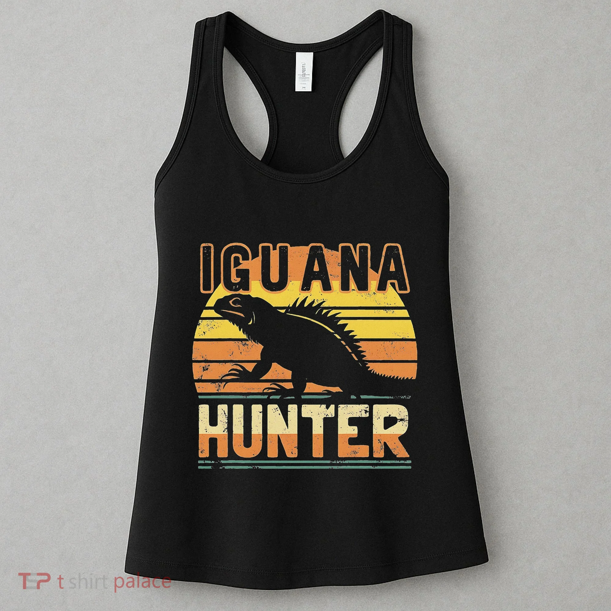 Retro Iguana Hunter Women's Tank Top