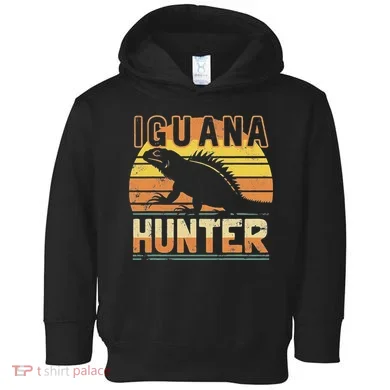 Retro Iguana Hunter Toddler Hoodie