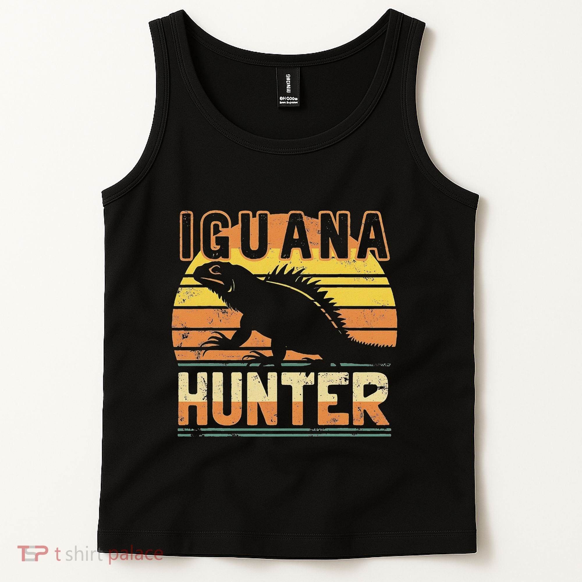 Retro Iguana Hunter Tank Top