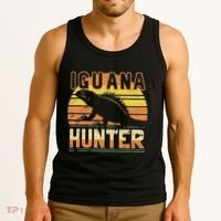 Retro Iguana Hunter Tank Top thumb 3