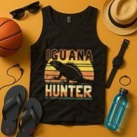 Retro Iguana Hunter Tank Top thumb 4