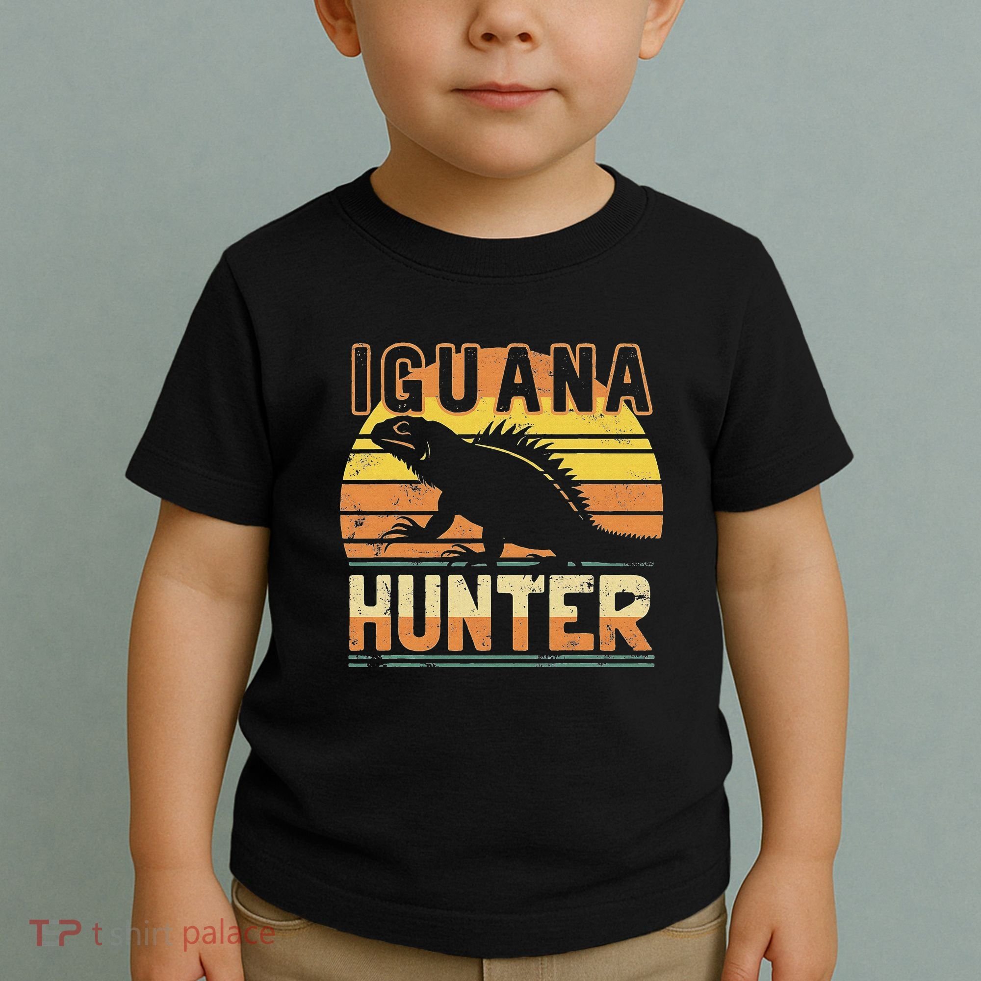 Retro Iguana Hunter Toddler T-Shirt