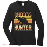 Retro Iguana Hunter Women's Long Sleeve Shirt thumb 0
