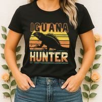 Retro Iguana Hunter Women's T-Shirt thumb 2