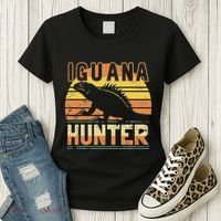Retro Iguana Hunter Women's T-Shirt thumb 3