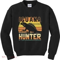 Retro Iguana Hunter Kids Sweatshirt thumb 0