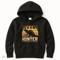 Retro Iguana Hunter Kids Hoodie thumb 0