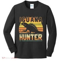 Retro Iguana Hunter Kids Long Sleeve Shirt thumb 0