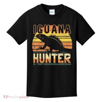 Retro Iguana Hunter Kids T-Shirt