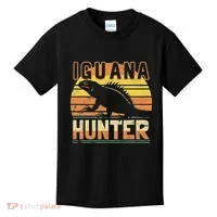 Retro Iguana Hunter Kids T-Shirt thumb 0