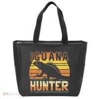 Retro Iguana Hunter Tote Bag thumb 0