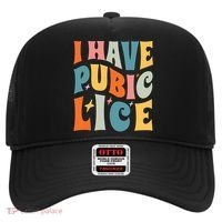 Retro I Have Pubic Lice. Offensive Inappropriate Meme Hat thumb 0