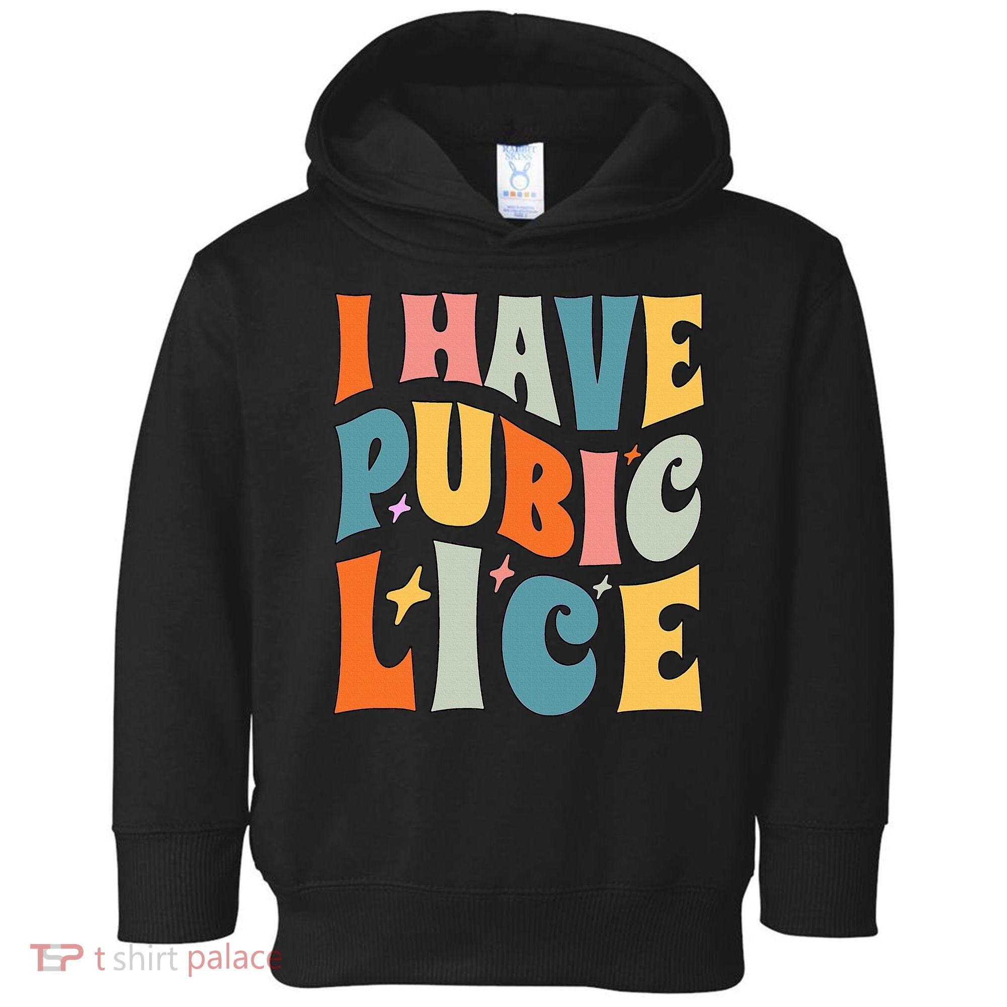 Retro I Have Pubic Lice. Offensive Inappropriate Meme Toddler Hoodie