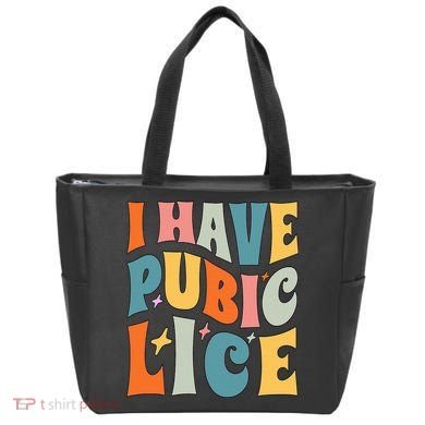 Retro I Have Pubic Lice. Offensive Inappropriate Meme Tote Bag