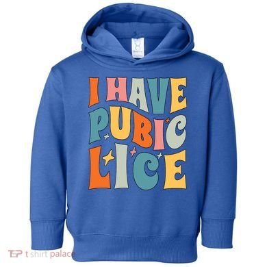 Retro I Have Pubic Lice Offensive Inappropriate Funny Toddler Hoodie