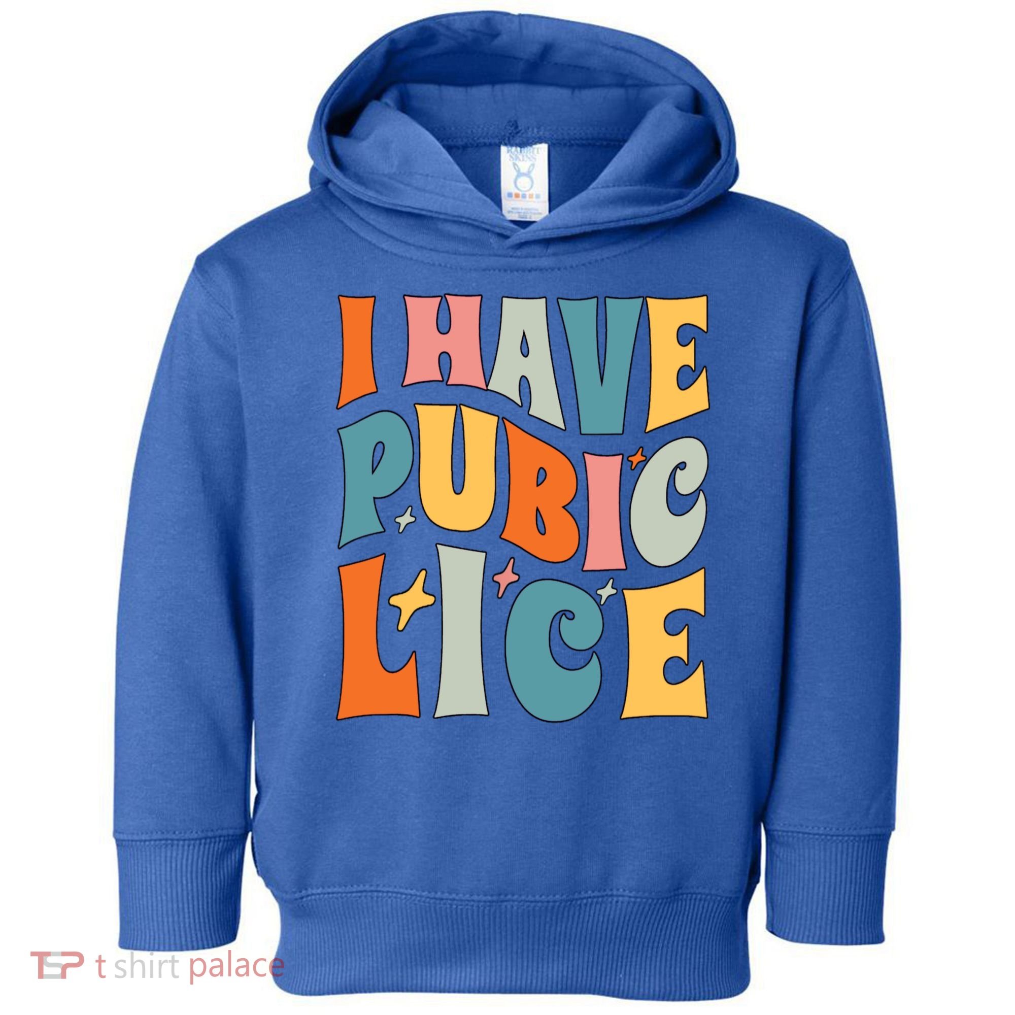 Retro I Have Pubic Lice Offensive Inappropriate Funny Toddler Hoodie