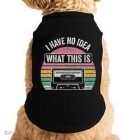 Retro I Have No Idea What This Is Funny Cassette Doggie Tank thumb 0