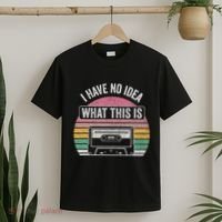 Retro I Have No Idea What This Is Funny Cassette T-Shirt thumb 2