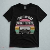 Retro I Have No Idea What This Is Funny Cassette T-Shirt thumb 5