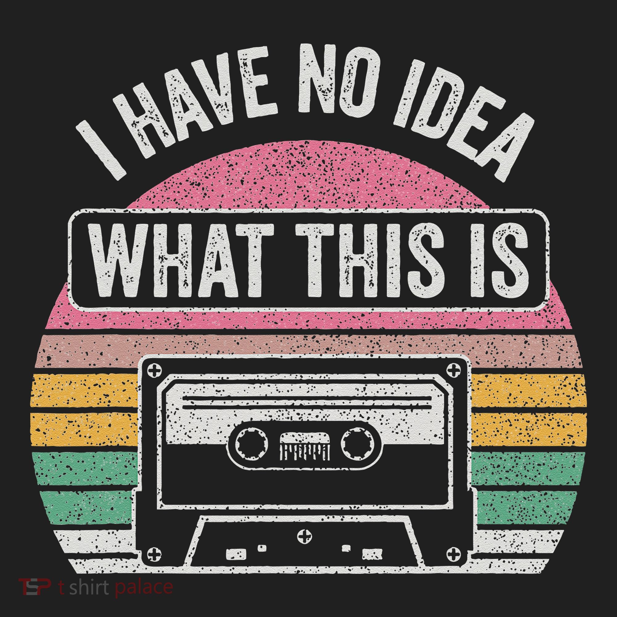 Retro I Have No Idea What This Is Funny Cassette Beanie