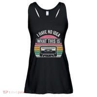 Retro I Have No Idea What This Is Funny Cassette Ladies Essential Flowy Tank thumb 0