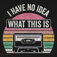 Retro I Have No Idea What This Is Funny Cassette Women's Hoodie thumb 2