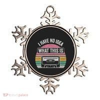 Retro I Have No Idea What This Is Funny Cassette Ornament thumb 0