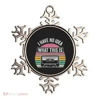 Retro I Have No Idea What This Is Funny Cassette Ornament thumb 0