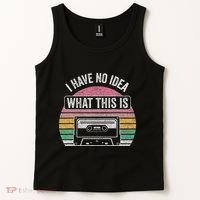 Retro I Have No Idea What This Is Funny Cassette Tank Top thumb 2