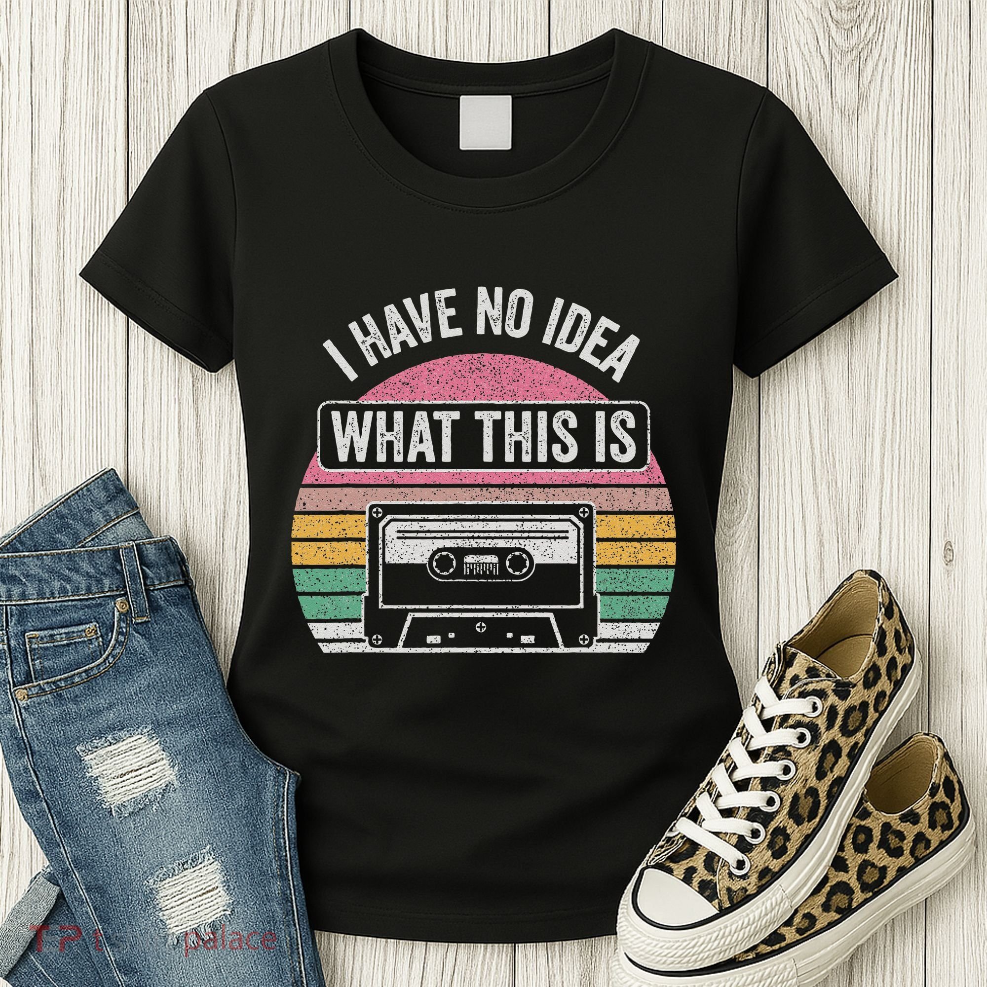 Retro I Have No Idea What This Is Funny Cassette Women's T-Shirt