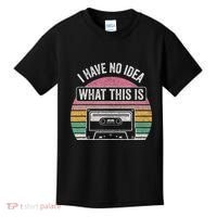 Retro I Have No Idea What This Is Funny Cassette Kids T-Shirt thumb 0