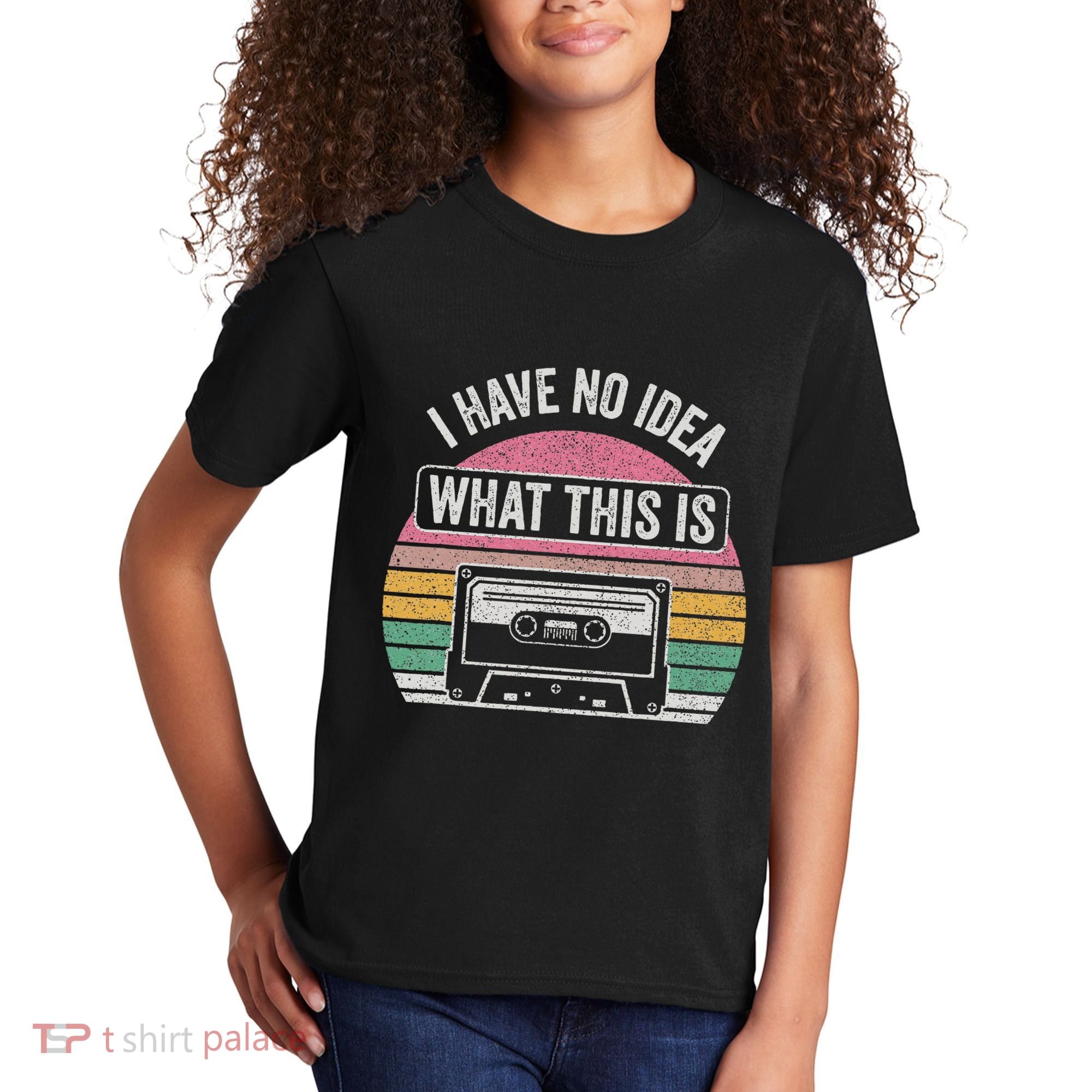Retro I Have No Idea What This Is Funny Cassette Kids T-Shirt