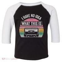 Retro I Have No Idea What This Is Funny Cassette Toddler Fine Jersey T-Shirt thumb 0