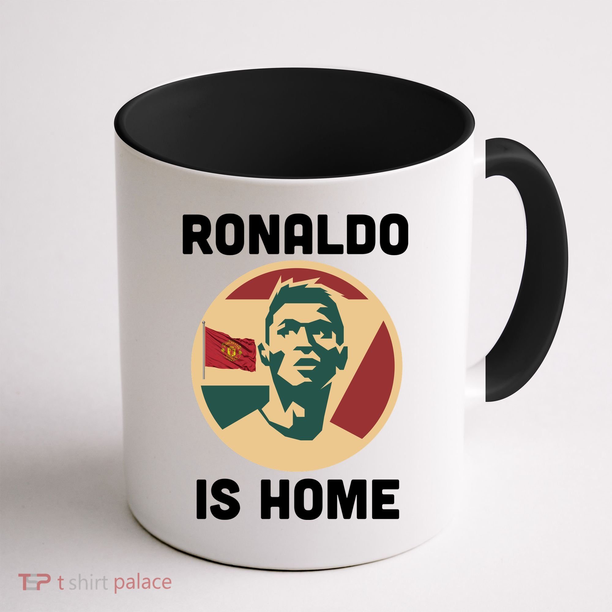 Ronaldo Is Home Manchester Coffee Mug