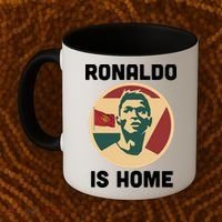Ronaldo Is Home Manchester Coffee Mug thumb 2