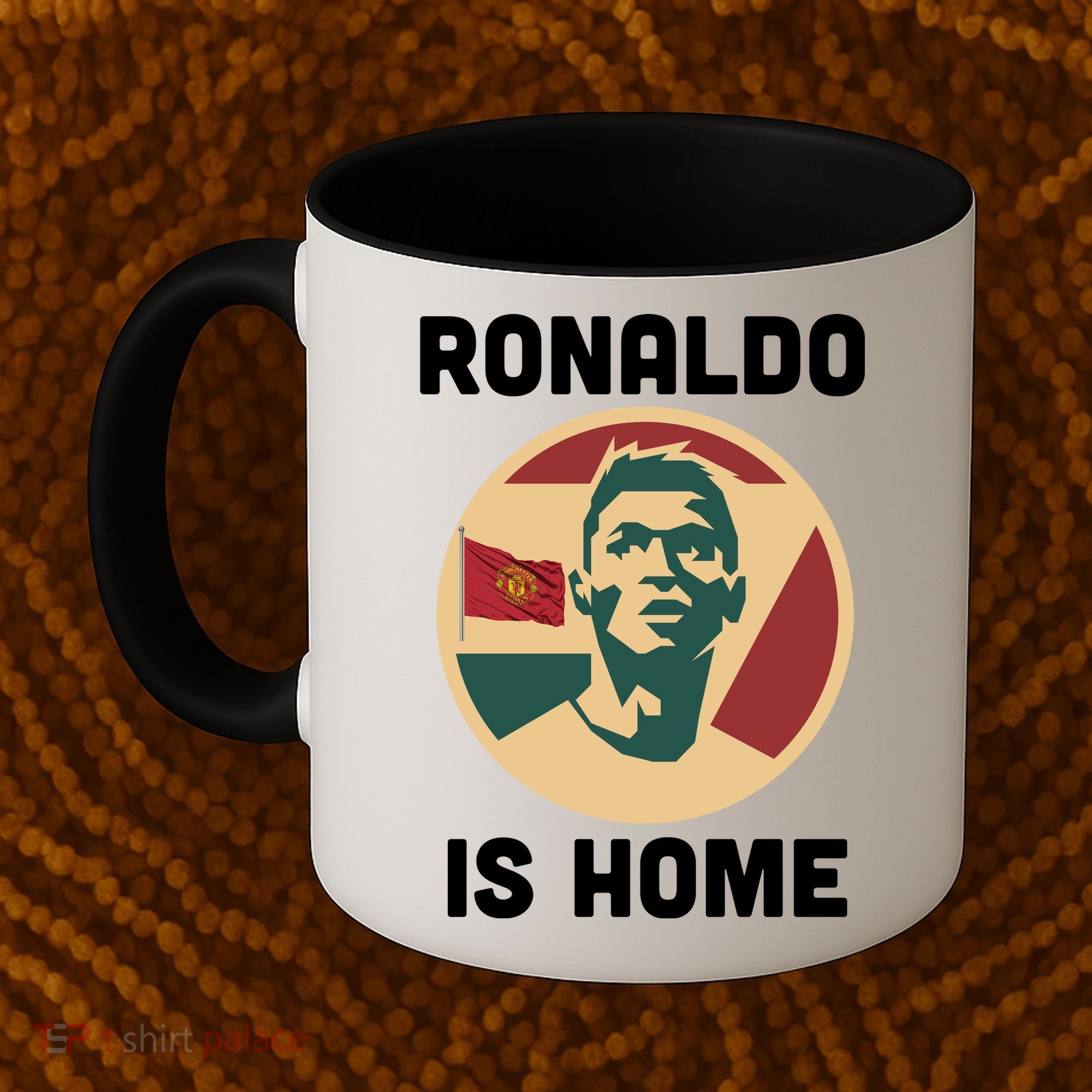 Ronaldo Is Home Manchester Coffee Mug