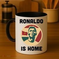 Ronaldo Is Home Manchester Coffee Mug thumb 4