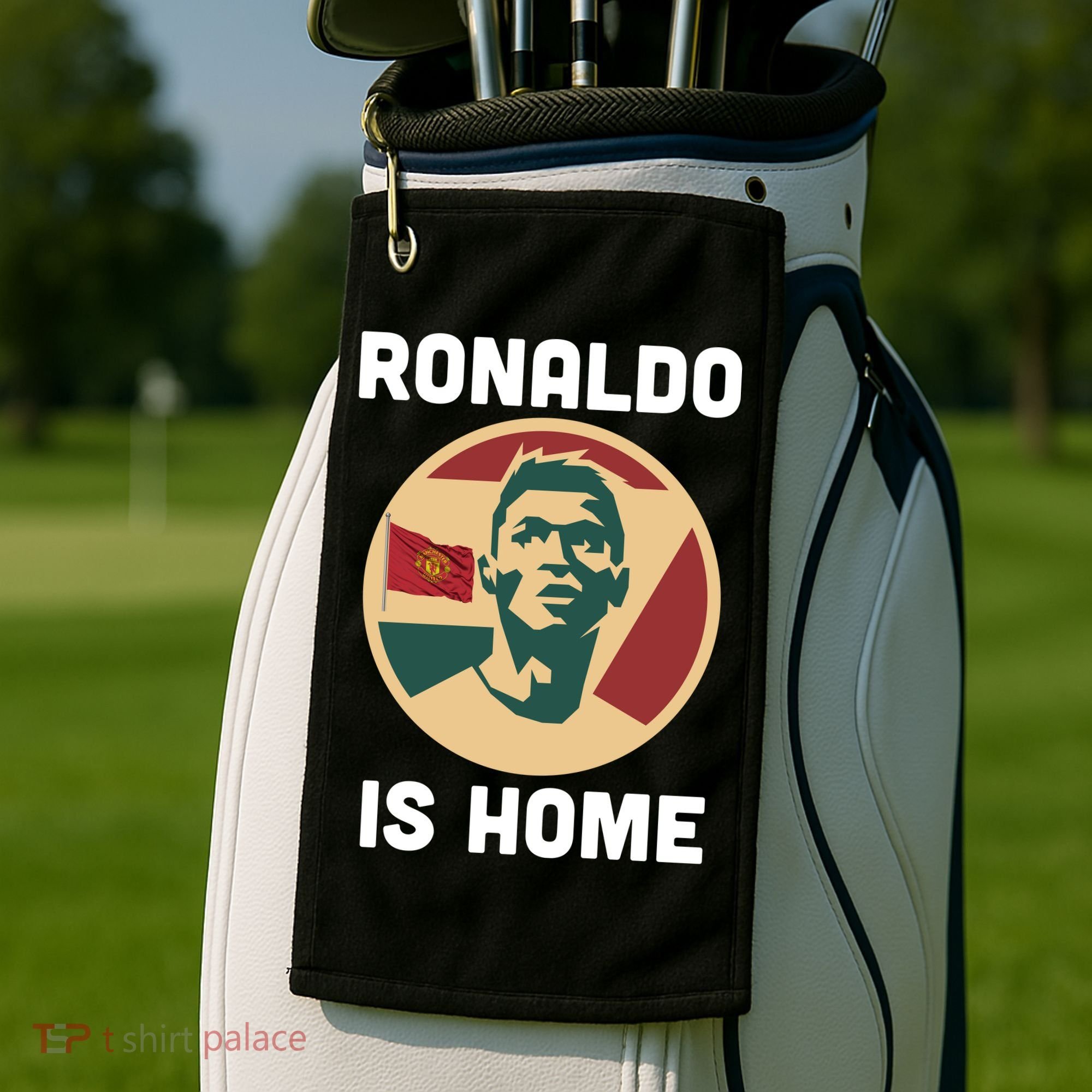 Ronaldo Is Home Manchester Golf Towel