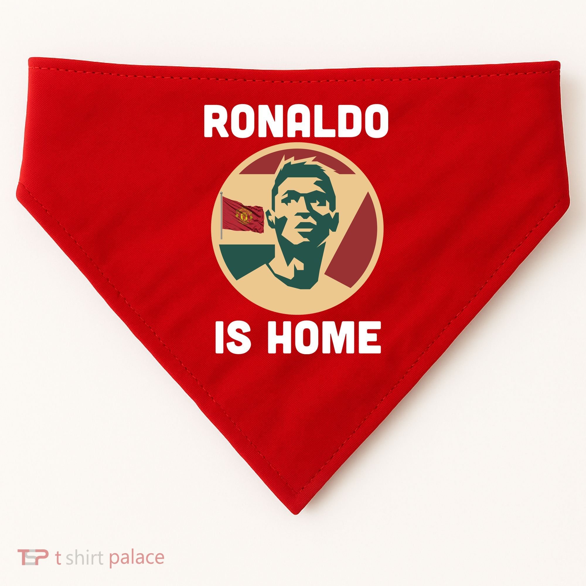 Ronaldo Is Home Manchester USA-Made Doggie Bandana