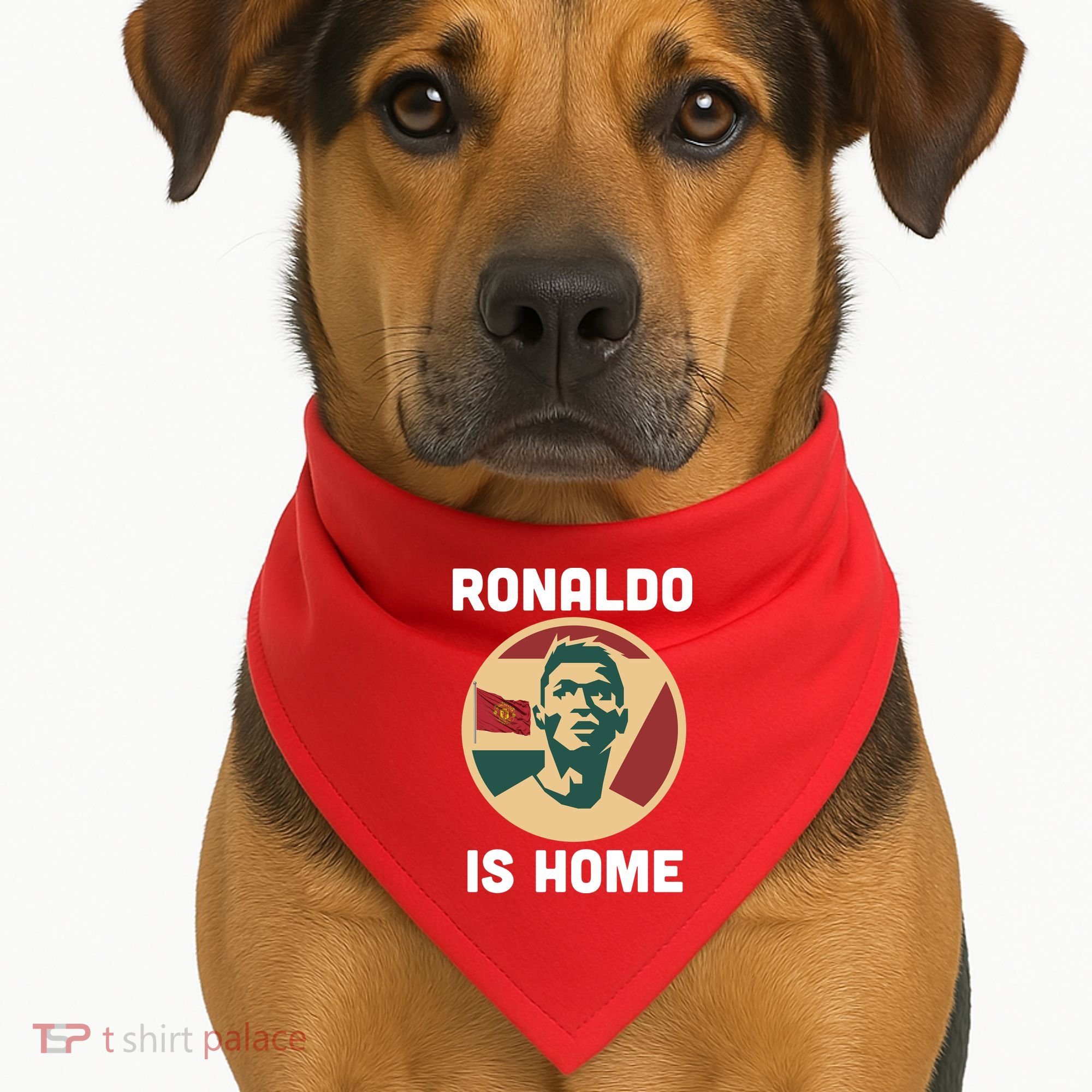 Ronaldo Is Home Manchester USA-Made Doggie Bandana