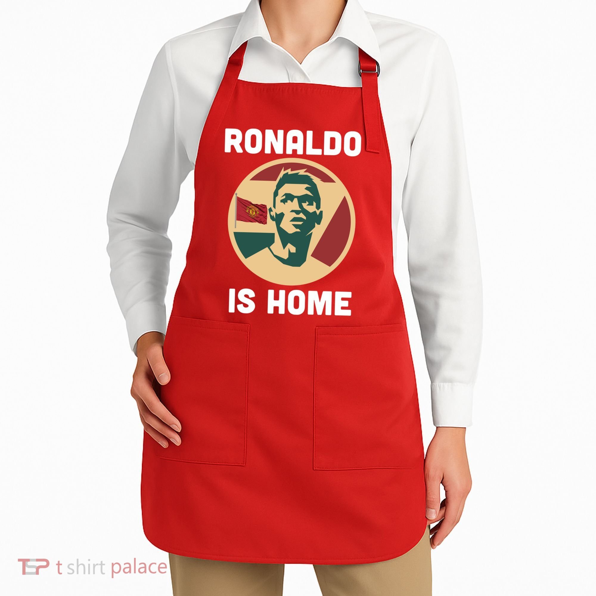 Ronaldo Is Home Manchester Apron