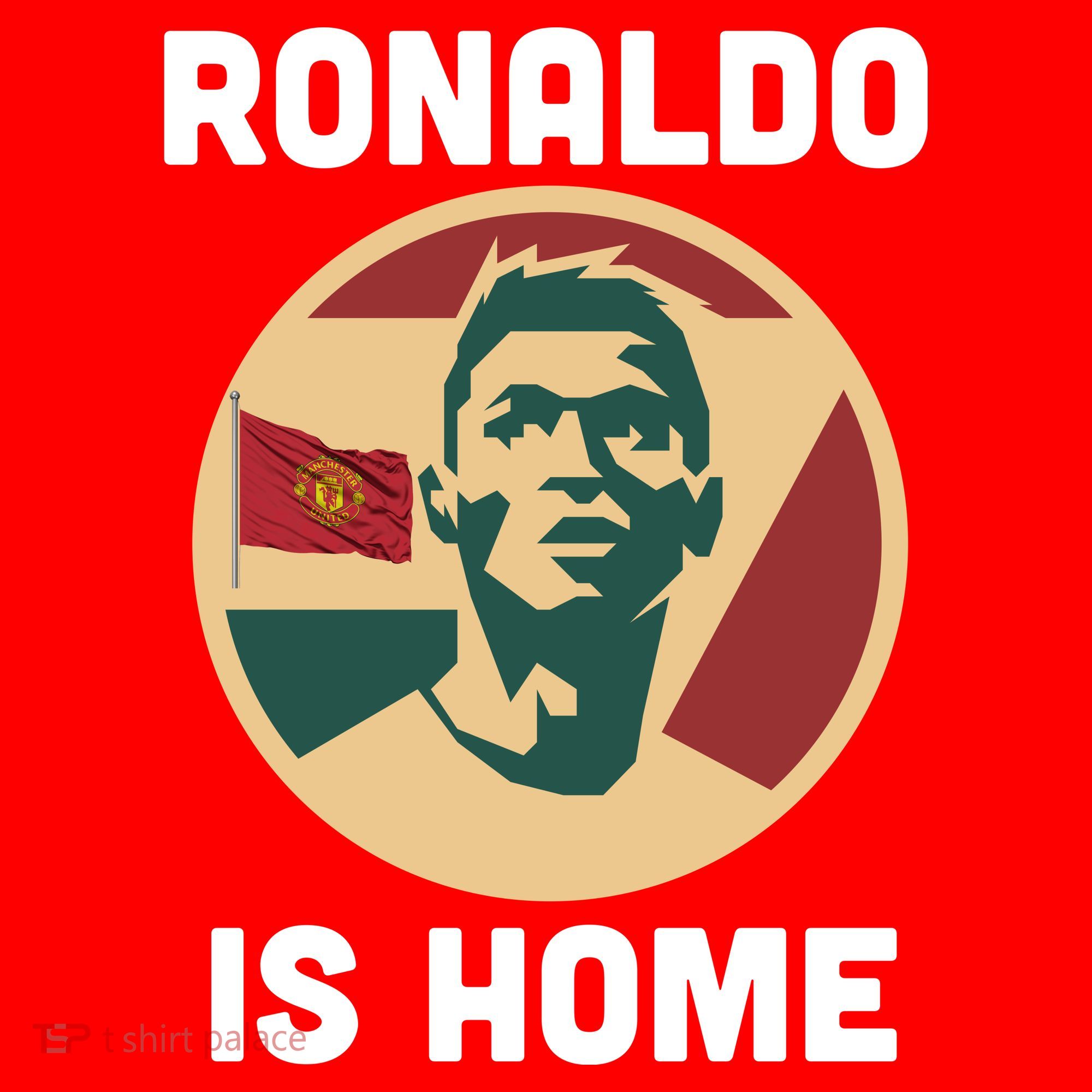 Ronaldo Is Home Manchester Coaster