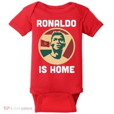 Ronaldo Is Home Manchester Baby Bodysuit